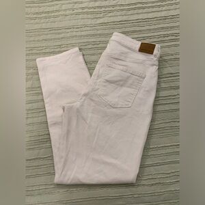 White American Eagle Straight Leg High Rise Mom Jeans